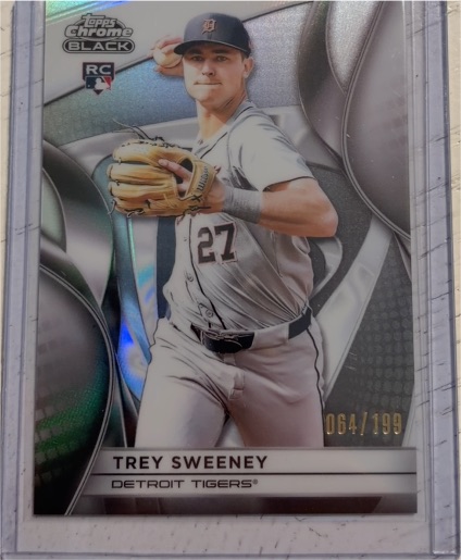 2025 Topps Chrome Black #28 Trey Sweeney — front