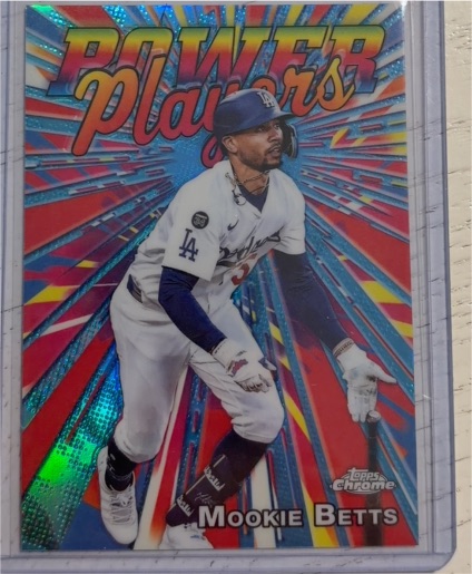 2025 Topps Chrome Update #PP-41 Mookie Betts Power Players Los Angeles Dodgers — front