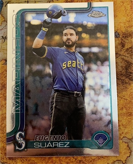 2025 Topps Chrome Update #USC125 Eugenio Suarez — front