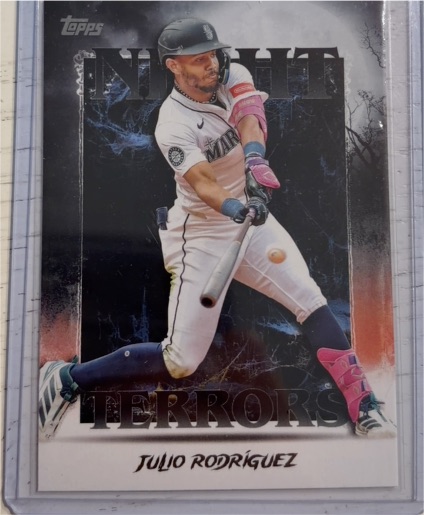2025 Topps Update Series #NT-15 Julio Rodriguez Night Terrors — front
