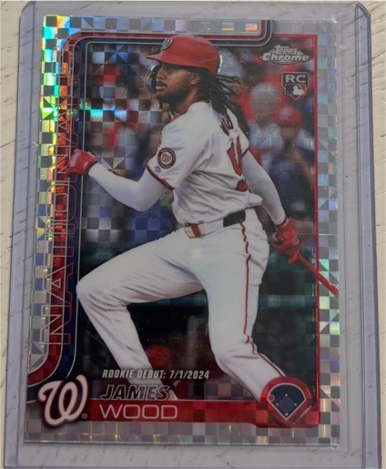 2025 Topps Chrome Update #USC95 James Wood — front