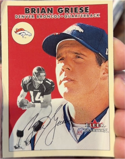2000 Fleer Tradition #41 Brian Griese Denver Broncos — front