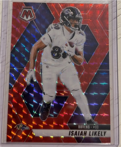 2025 Panini Mosaic #80 Isaiah Likely — front