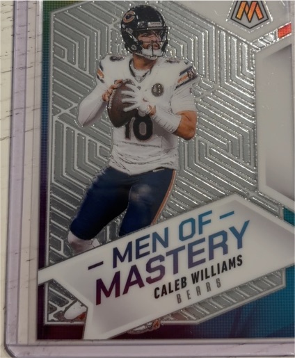 2025 Panini Mosaic #1 Caleb Williams Men of Mastery — front
