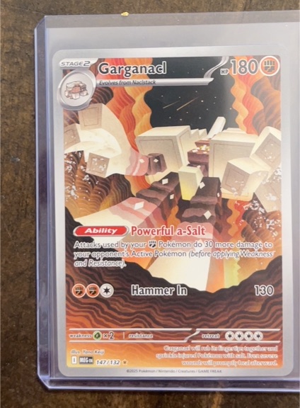 2025 Pokemon Mega Evolution #147 Garganacl — front