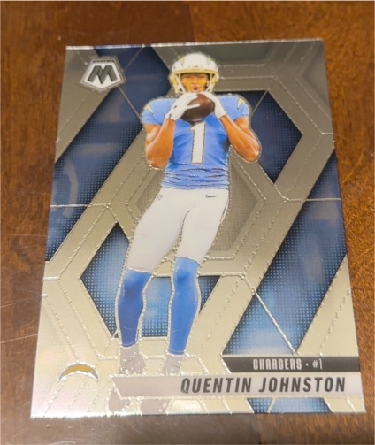 2025 Panini Mosaic #43 Quentin Johnston — front