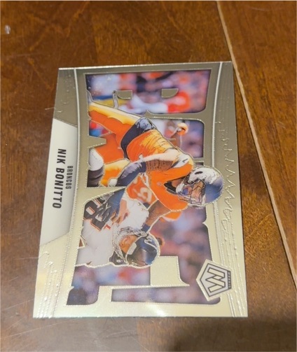 2025 Panini Mosaic #5 Nik Bonitto Bang! — front