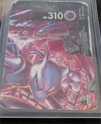 2021 Pokémon Sword & Shield Promo #SWSH160 Mewtwo V-Union Top-Right — front