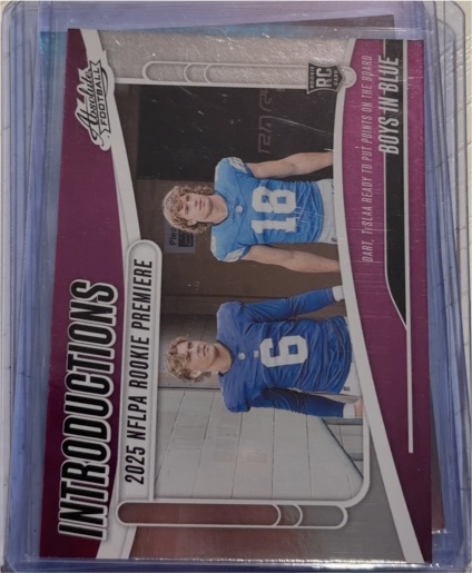 2025 Panini Absolute #I-JDT Jaxson Dart & Isaac TeSlaa — front