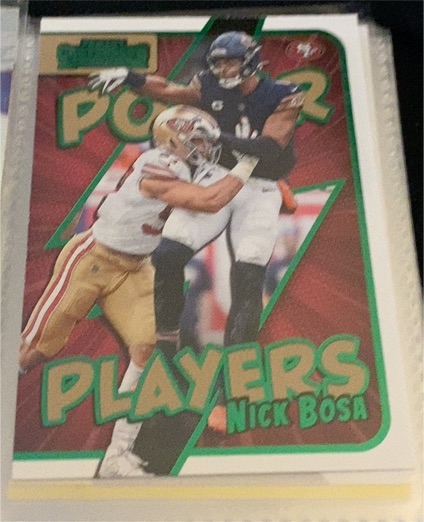 2022 Panini Contenders Power Players #PWR-NBO Nick Bosa — front