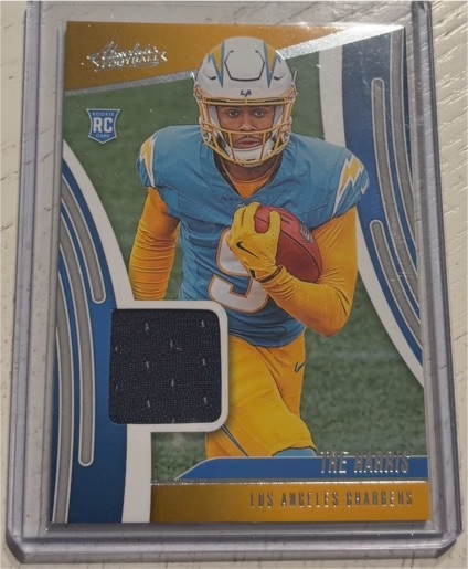 2025 Panini Absolute #ARM-THS Tre Harris Absolute Rookie Materials — front
