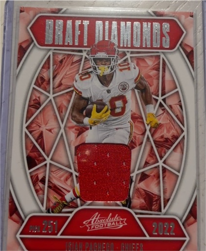2022 Panini Absolute Draft Diamonds #251 Isiah Pacheco — front