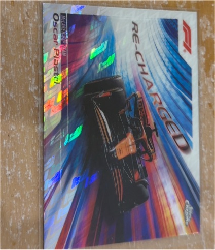 2024 Topps Chrome Formula 1 #RECH-8 Oscar Piastri Re-Charged — front