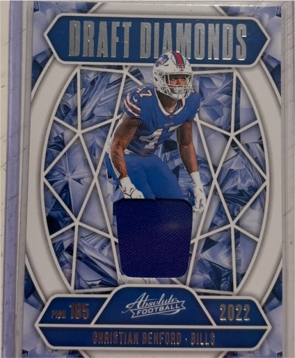 2025 Panini Absolute Draft Diamonds #DDJ-CBE Christian Benford — front