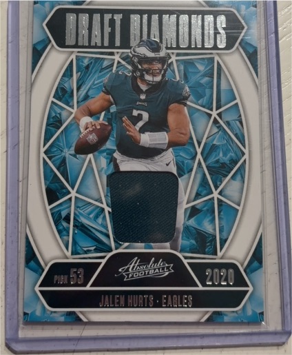 2020 Panini Absolute Draft Diamonds #53 Jalen Hurts — front