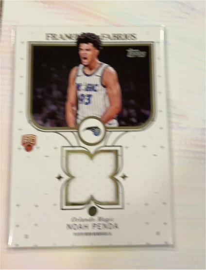 2025-26 Topps Basketball Franchise Fabrics #FF-NP Noah Penda — front