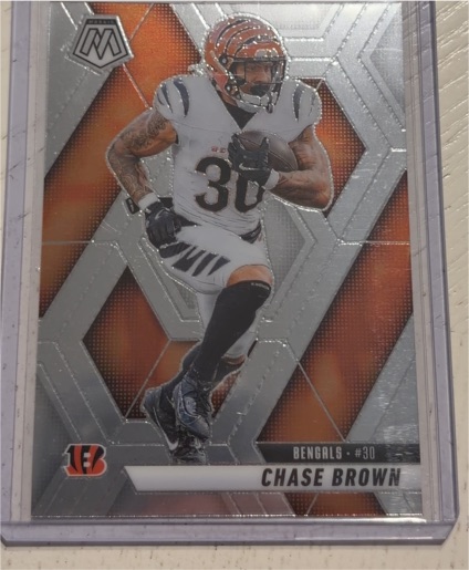 2025 Panini Mosaic #220 Chase Brown — front