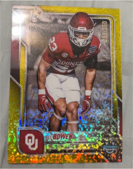 2025 Bowman University Chrome #107 Eli Bowen — front