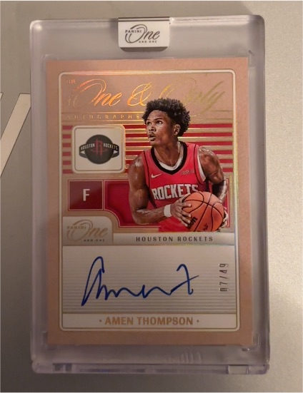 2024 Panini One & One The One & Only #Amen Thompson — front