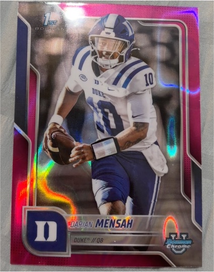2025 Bowman Chrome University #13 Darian Mensah — front