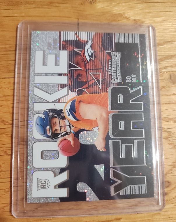 2024 Panini Contenders #19 Bo Nix Rookie of the Year Sparkle — front