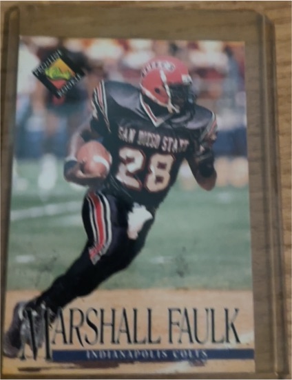1994 Classic Pro Line #329 Marshall Faulk — front