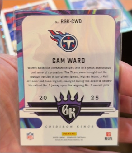 2025 Panini Donruss Gridiron Kings #RGK-CWD Cam Ward — front