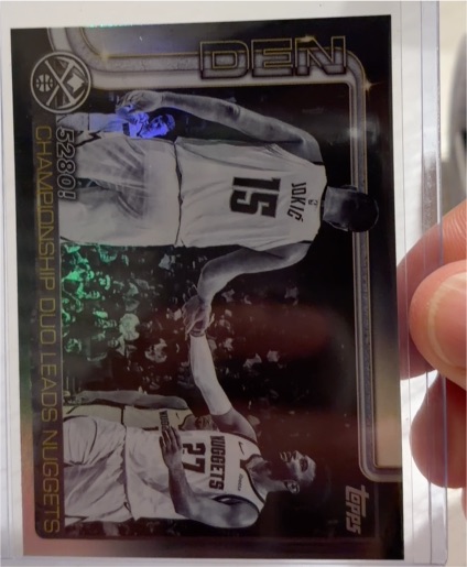 2025-26 Topps #286 Championship Duo Leads Nuggets — front