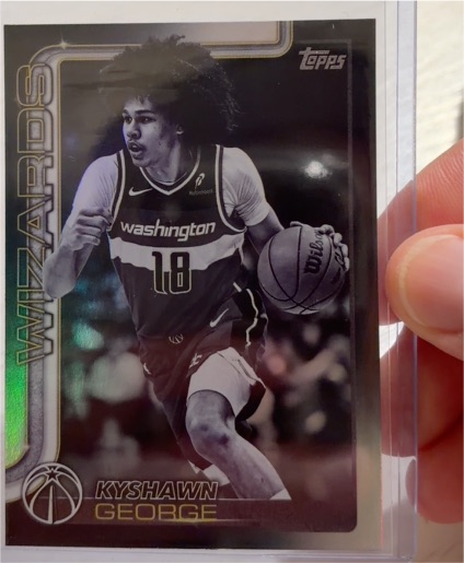 2025-26 Topps #98 Kyshawn George Blackout — front