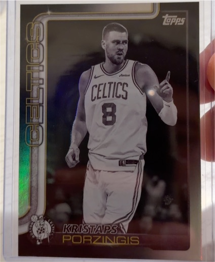 2025-26 Topps #3 Kristaps Porzingis Blackout — front