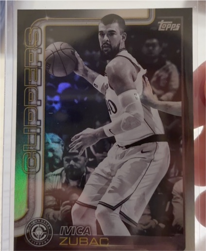 2025-26 Topps #145 Ivica Zubac Blackout — front