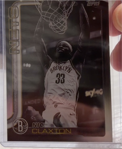 2025-26 Topps #10 Nic Claxton Blackout — front
