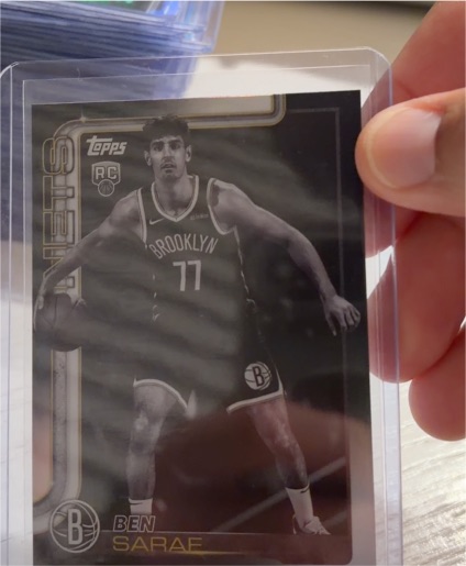 2025 Topps Ben Saraf Brooklyn Nets RC — front