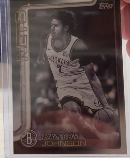 2025-26 Topps #13 Cameron Johnson Blackout — front