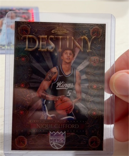 2025-26 Topps Chrome #D-20 Nique Clifford Destiny — front