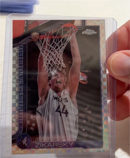2025-26 Topps Chrome #296 Rocco Zikarsky — front