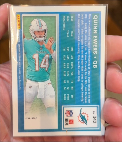 2025 Panini Donruss #342 Quinn Ewers — front