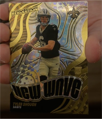 2025 Panini Revolution #12 Tyler Shough New Wave Rookie SAINTS — front