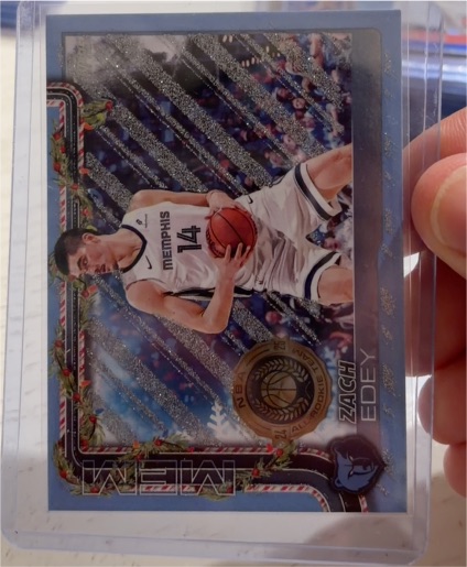 2025-26 Topps Holiday #H150 Zach Edey — front
