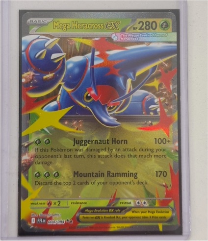 2014 Pokémon ME02 Phantasmal Flames #004 Mega Heracross ex — front