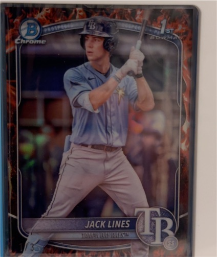 2025 Bowman Chrome Prospects #BCP-64 Jack Lines — front