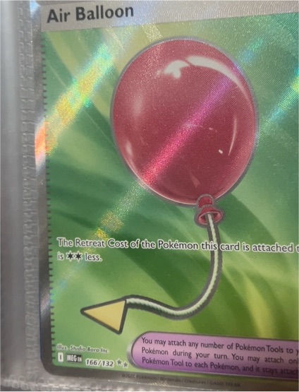 2025 Pokémon ME01: Mega Evolution #166 Air Balloon — front