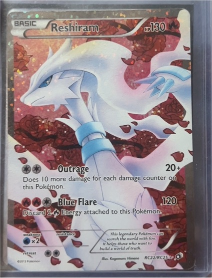 2013 Pokémon RC22/RC25 Reshiram Legendary Treasures Radiant Collection — front