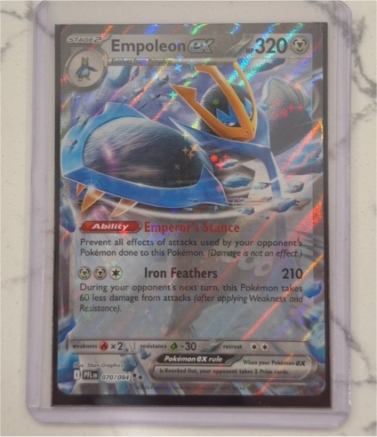 2025 Pokemon ME02: Phantasmal Flames #070 Empoleon ex — front