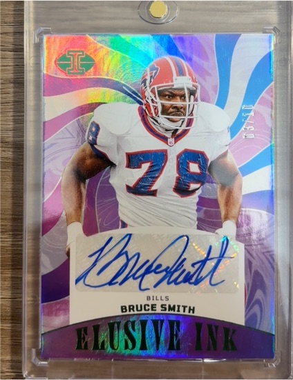 2023 Panini Illusions Elusive Ink #EI-BSM Bruce Smith — front