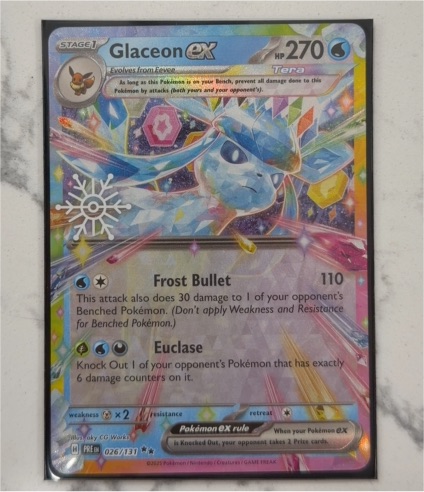2025 Pokémon SV: Prismatic Evolutions #026 Glaceon ex — front