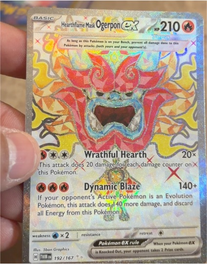 2024 Pokémon Twilight Masquerade #192 Hearthflame Mask Ogerpon ex — front