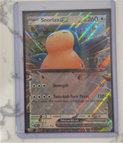 2025 Pokémon Prismatic Evolutions #076 Snorlax EX — front
