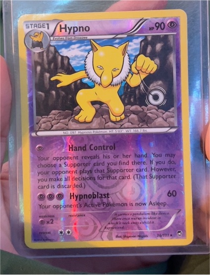 2014 Pokémon XY Furious Fists #36 Hypno — front