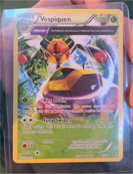 2015 Pokémon Ancient Origins #11 Vespiquen — front